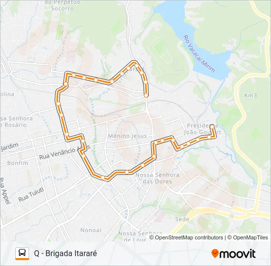 223 VILA SCHIRMER / CAMPESTRE Bus Line Map