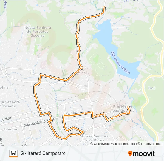 223 VILA SCHIRMER / CAMPESTRE Bus Line Map