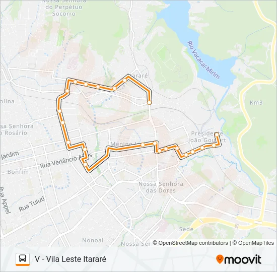223 VILA SCHIRMER / CAMPESTRE Bus Line Map