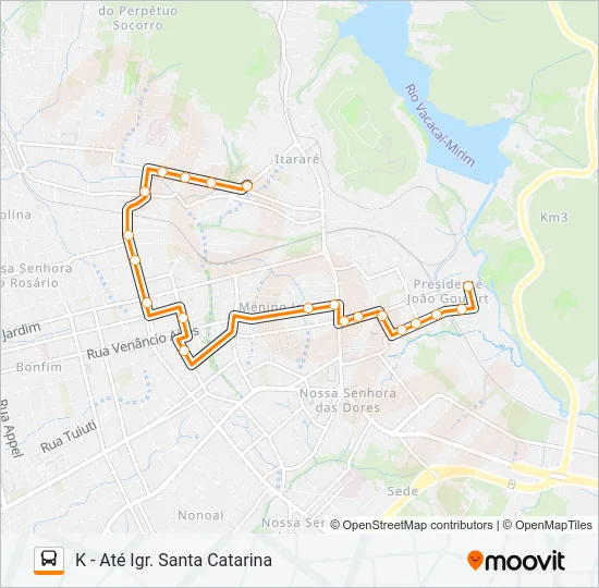 223 VILA SCHIRMER / CAMPESTRE Bus Line Map