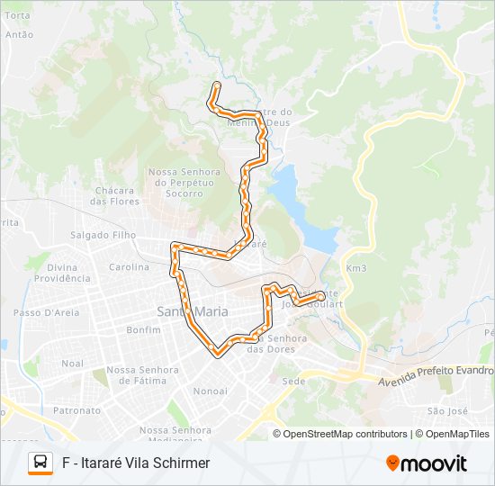 223 VILA SCHIRMER / CAMPESTRE bus Line Map