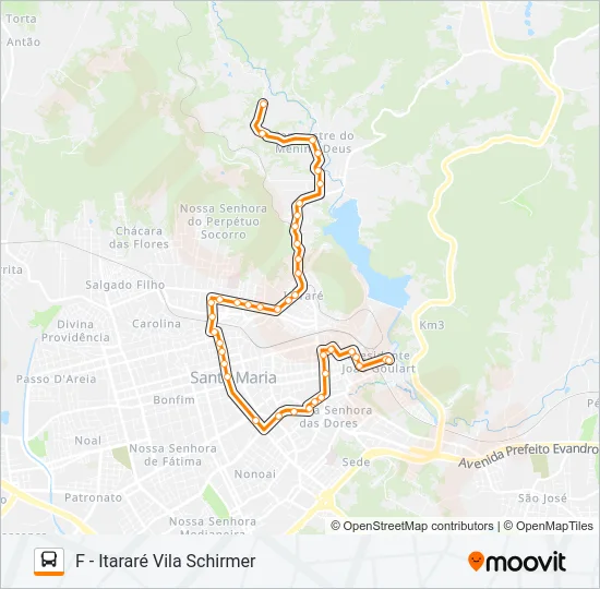 223 VILA SCHIRMER / CAMPESTRE Bus Line Map