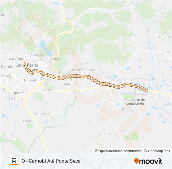 100 CAMOBI bus Line Map