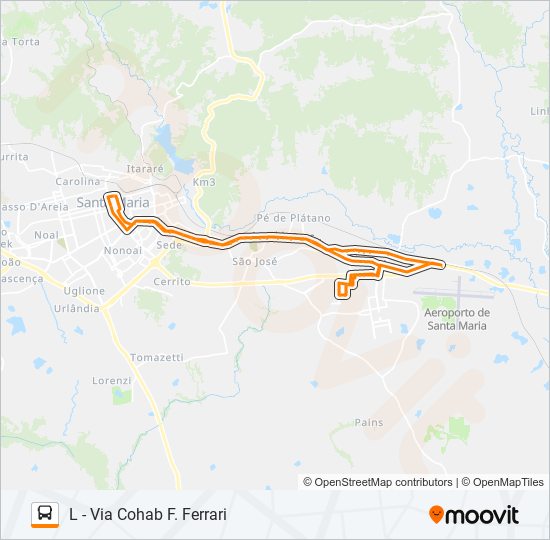 100 CAMOBI bus Line Map