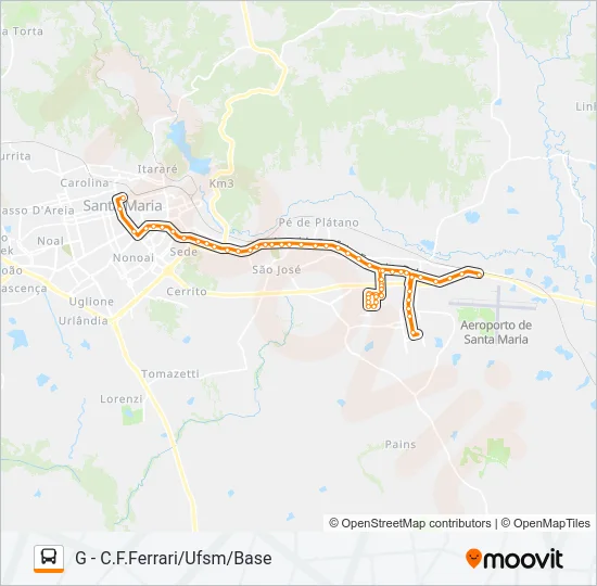 100 CAMOBI Bus Line Map