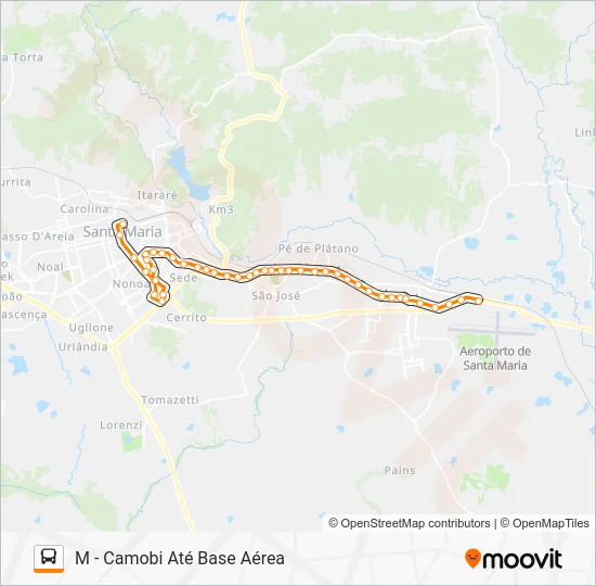100 CAMOBI Bus Line Map