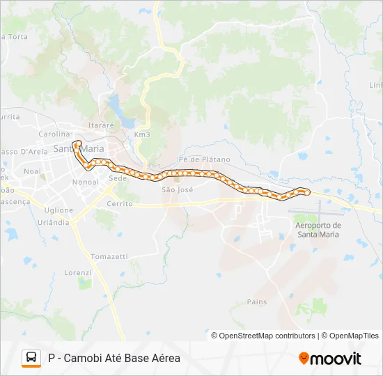 100 CAMOBI Bus Line Map