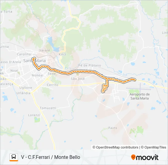 100 CAMOBI Bus Line Map
