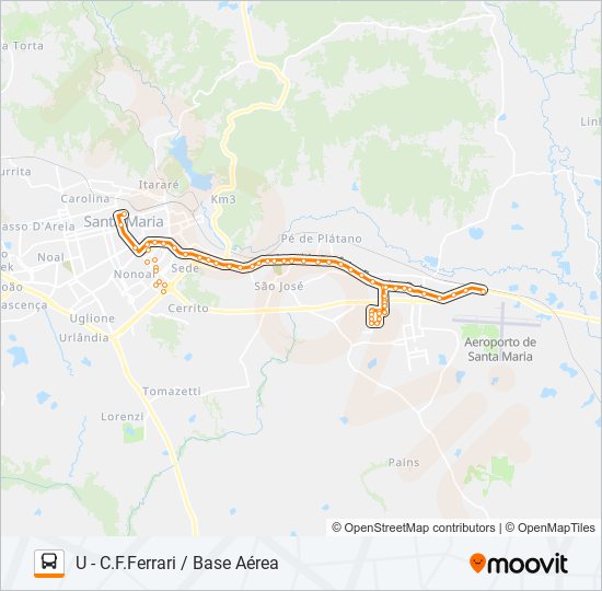 100 CAMOBI bus Line Map