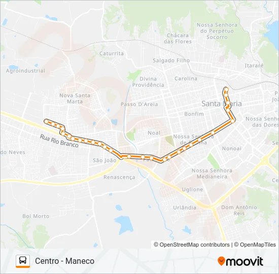155 SANTA MARTA Bus Line Map