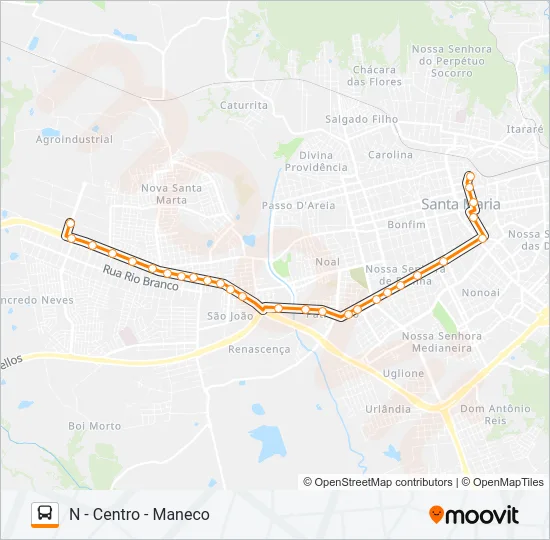 155 SANTA MARTA Bus Line Map