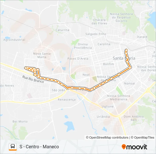 155 SANTA MARTA Bus Line Map