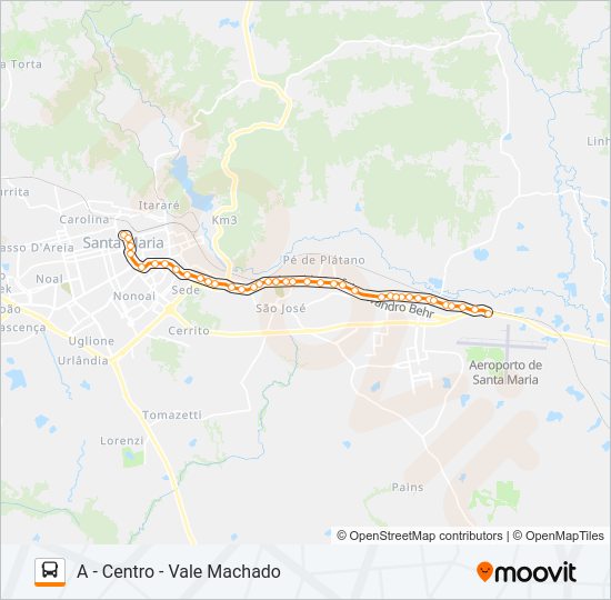 Mapa da linha 100 CARLOS GOMES de ônibus