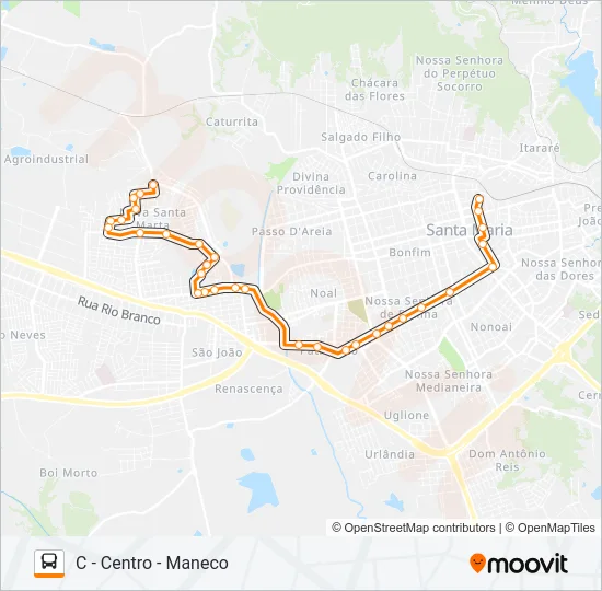 155 ALTO DA BOA VISTA Bus Line Map