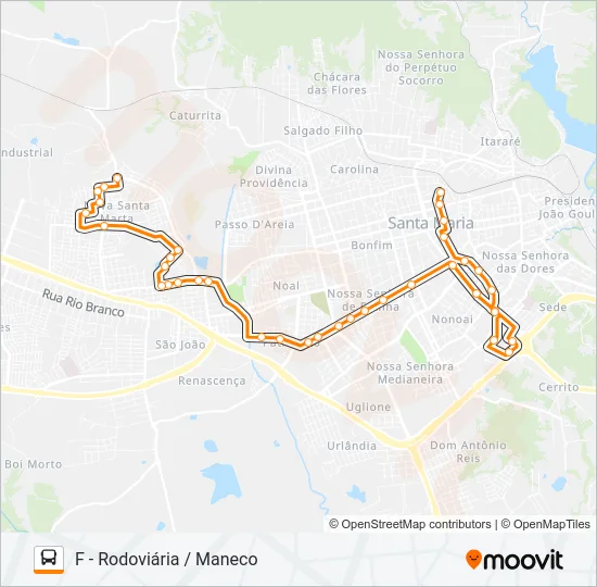 155 ALTO DA BOA VISTA Bus Line Map