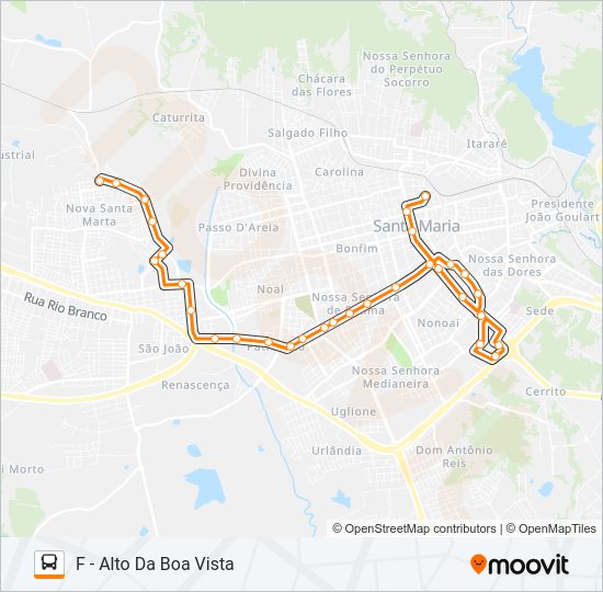 155 ALTO DA BOA VISTA Bus Line Map