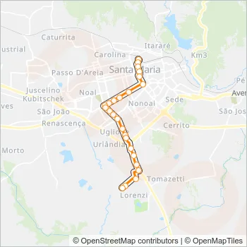 180 LORENZI Bus Line Map