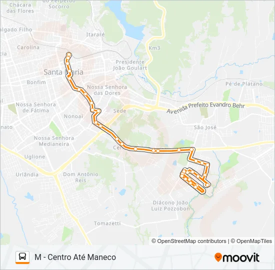 226 MARINGÁ Bus Line Map