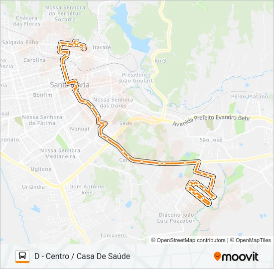 226 MARINGÁ Bus Line Map