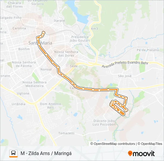 226 MARINGÁ Bus Line Map