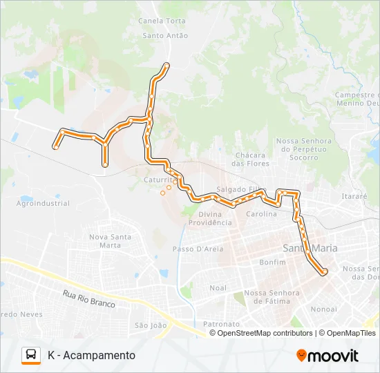 147 CONCEIÇÃO Bus Line Map