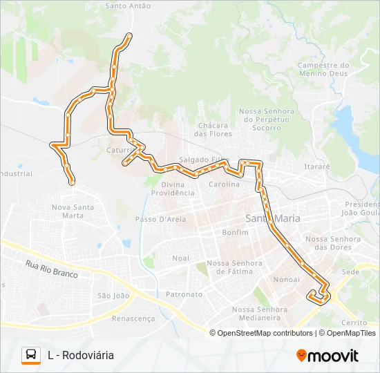 146 SANTA TEREZINHA Bus Line Map