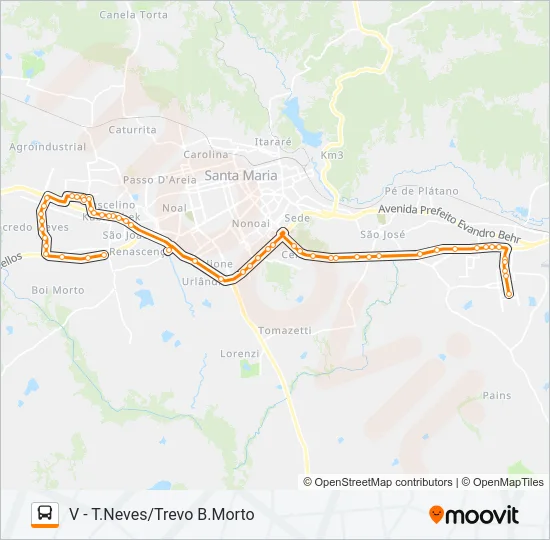196 TANCREDO NEVES / CAMPUS Bus Line Map
