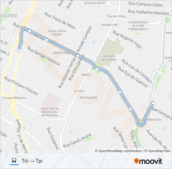 Mapa de 0220 EXPRESSA de autobús