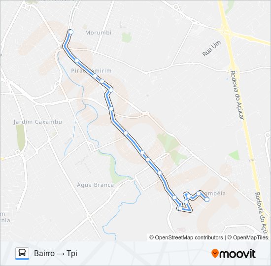 Mapa de 0220 EXPRESSA de autobús