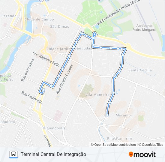 Mapa da linha 0246 CARLOS BOTELHO de ônibus