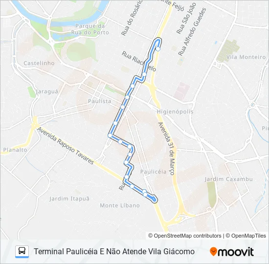 0316 JARDIM ESPLANADA  Line Map
