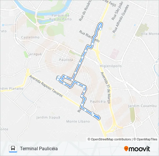 0316 JARDIM ESPLANADA  Line Map
