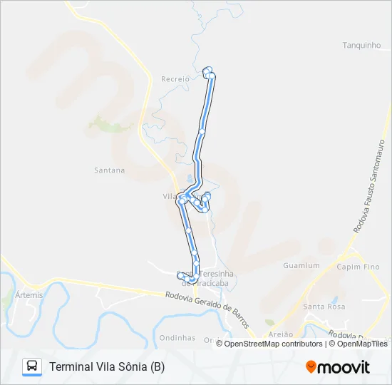 0411 VILA BREDA / TVS  Line Map