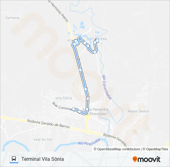 0411 VILA BREDA / TVS  Line Map