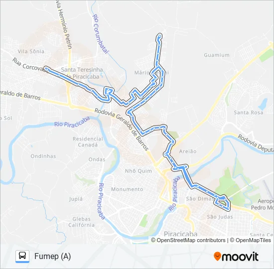 0421 MÁRIO DEDINI / TVS  Line Map