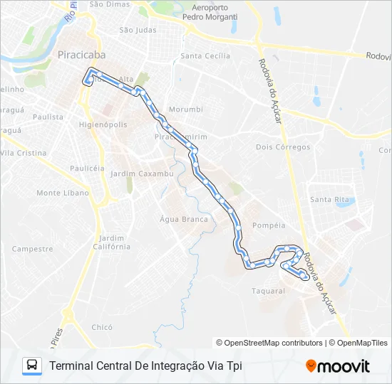 0250 CECAP / TCI VIA TERRA RICA  Line Map
