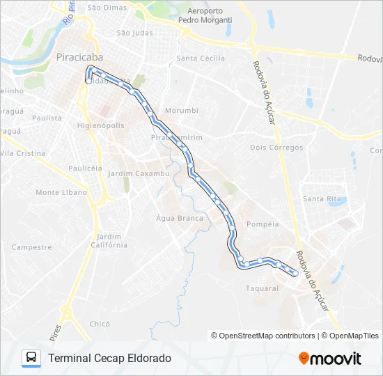 0250 CECAP / TCI VIA TERRA RICA  Line Map