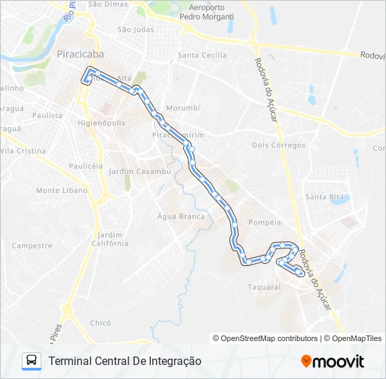 0250 CECAP / TCI VIA TERRA RICA  Line Map