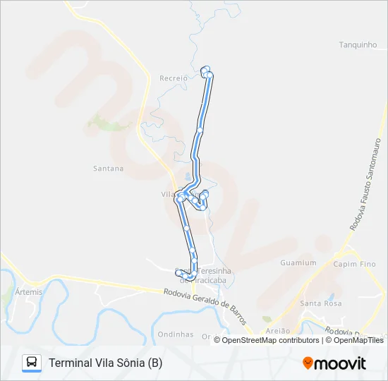 411 VILA BREDA / TVS  Line Map