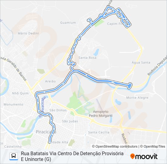 Mapa da linha 503 SANTA ROSA de 