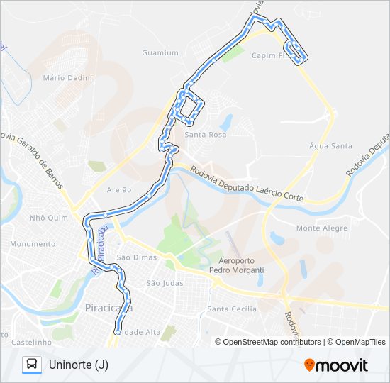 Mapa da linha 503 SANTA ROSA de 