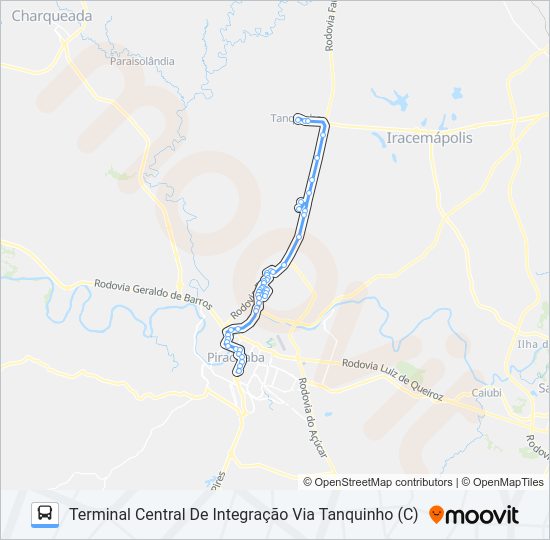 Mapa da linha 503 SANTA ROSA de 