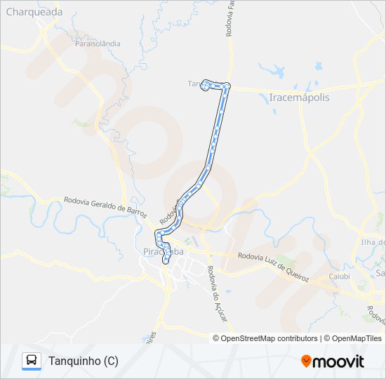 Mapa da linha 503 SANTA ROSA de 