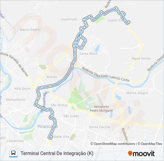 Mapa da linha 503 SANTA ROSA de 