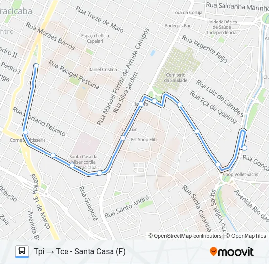 223 PARQUE PEÓRIA / TCI / TPI  Line Map