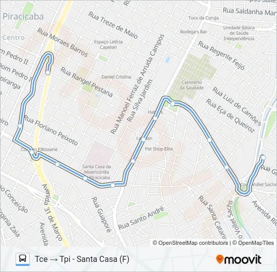 223 PARQUE PEÓRIA / TCI / TPI  Line Map