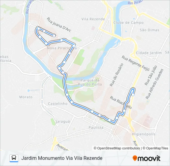 101 JARDIM MONUMENTO  Line Map