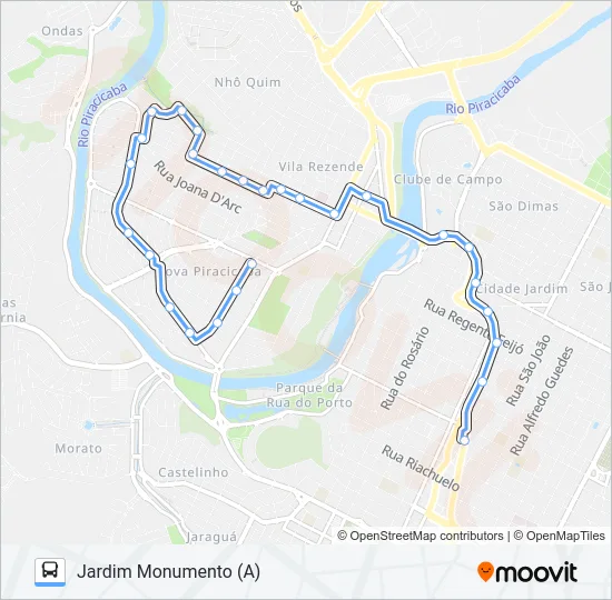 101 JARDIM MONUMENTO  Line Map