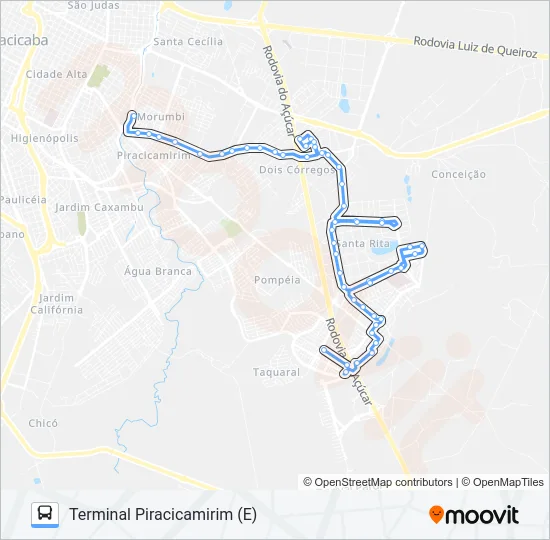 213 PERDIZES - TPI / TCE  Line Map