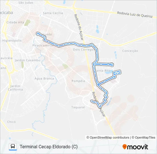 213 PERDIZES - TPI / TCE  Line Map